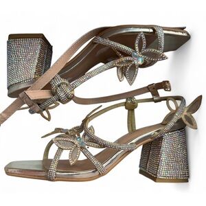 Women Glitter Heels 2 Inch